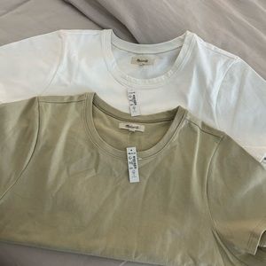 2 Madewell Tees runs small